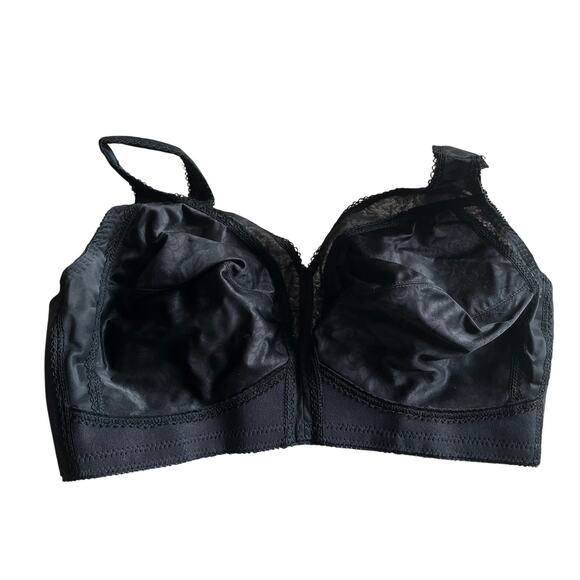 NWT! Playtex 18 Hour Black Wirefree Bra with shoulder Comfort Size 38D - Picture 1 of 7